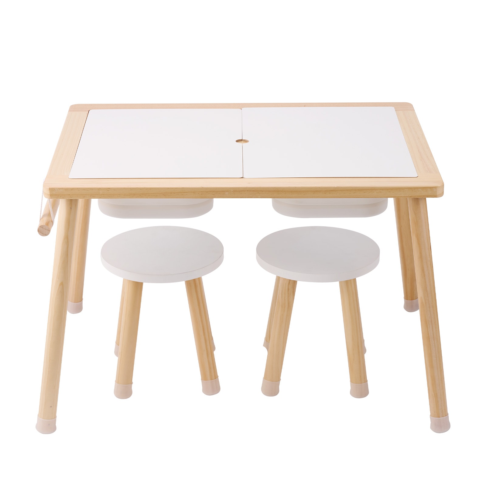 Sensory Activity Table And Chairs Set For Toddlers With Storage_voghion.com